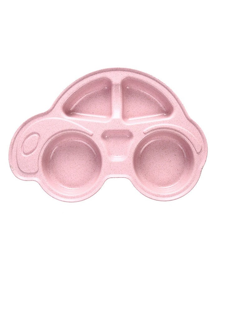 Baby Food Fruit Plate, Cute Car Shaped Meal Tray, Lightweight And Portable Toddler Feeding Plate, Safe And Durable Baby Food Tray Toddlers Babies Children, (1pc, Pink)