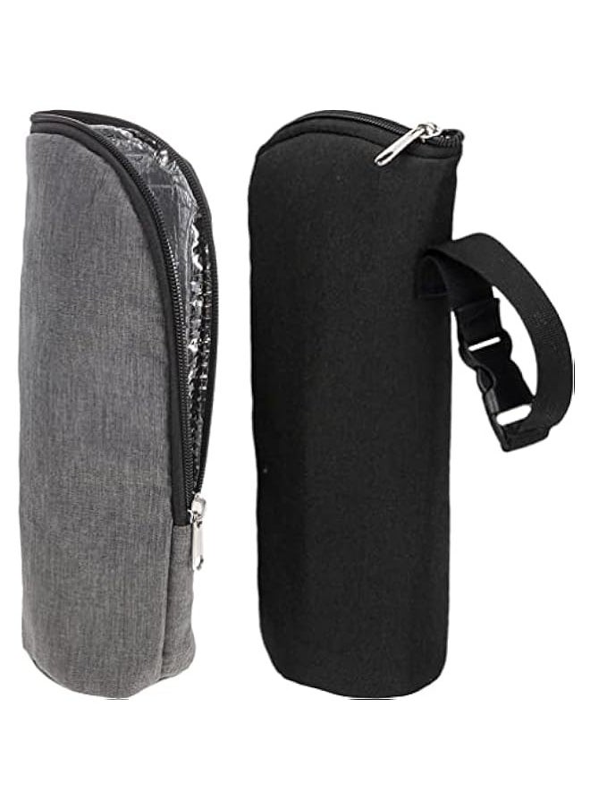 Insulated Baby Bottle Bag 2pcs Insulated Bottle Bag Polyester Milk Bottle Thermal Bag