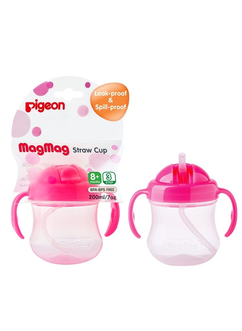 Pigeon Mag Mag Straw Cup (Pink)