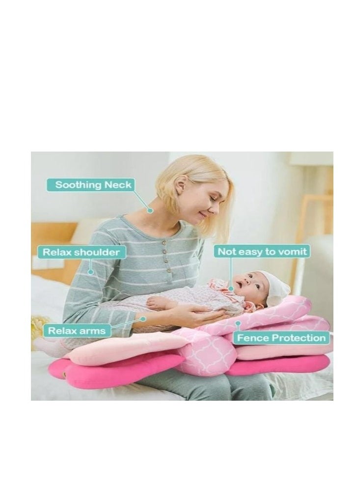 Supaar Case Plush Breathable Breastfeeding Nursing Pillow