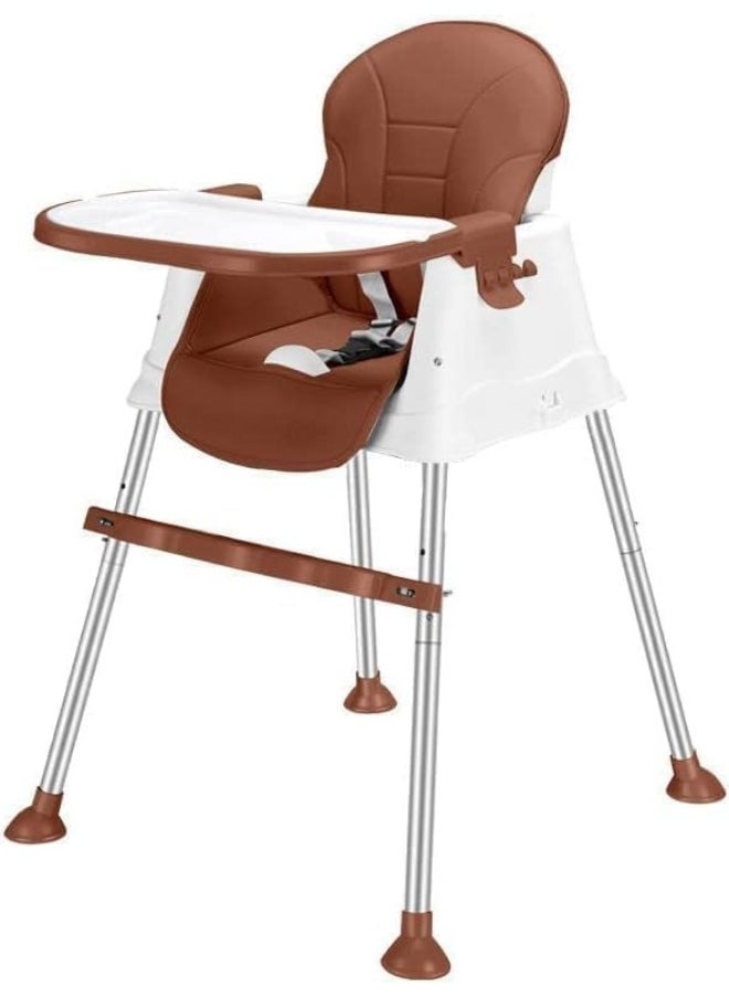 Supaar Baby Dining Portable High Chair, Brown