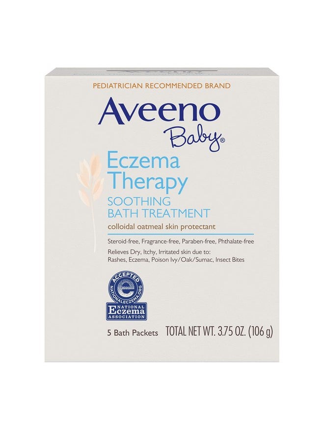 Aveeno Soothing Baby Bath Treatment, Single Use Packets - 5 ea