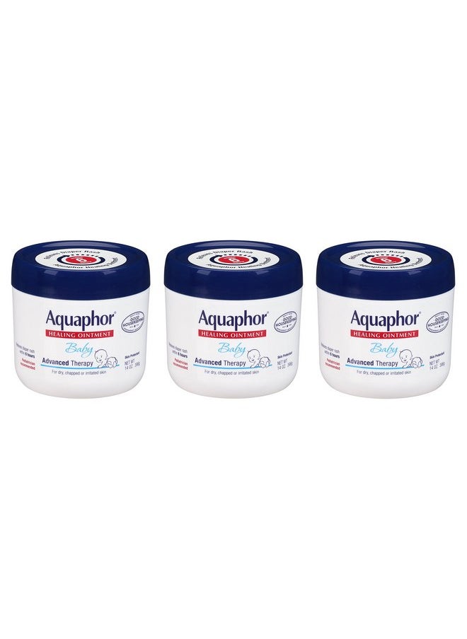 AQUAPHOR PXLrII Baby Healing Ointment Advanced Therapy Skin Protectant, 14 Ounce (3 Pack)