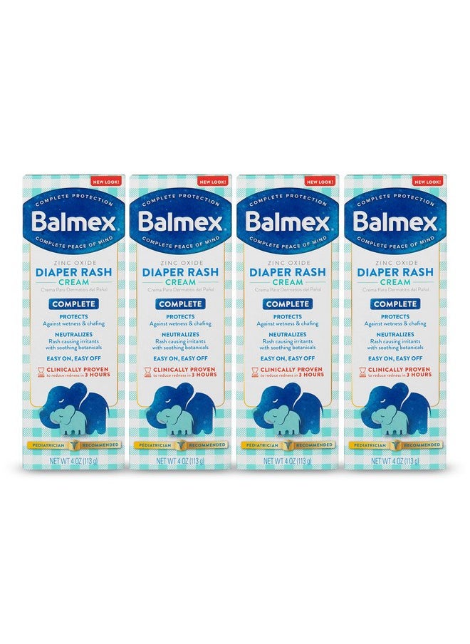 Balmex Diaper Rash Cream, 4 Count (Packaging May Vary)