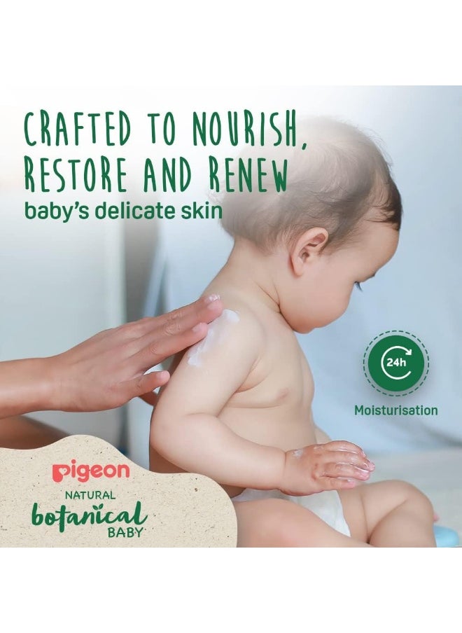 Pigeon Natural Botanical Baby Milky Lotion, Hypoallergenic, Good For Sensitive Skin, With Argan, Olive And Chamomile, Day Moisturiser, 500ml