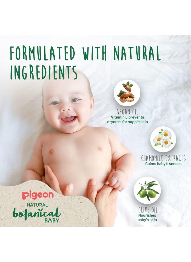 Pigeon Natural Botanical Baby Milky Lotion, Hypoallergenic, Good For Sensitive Skin, With Argan, Olive And Chamomile, Day Moisturiser, 500ml