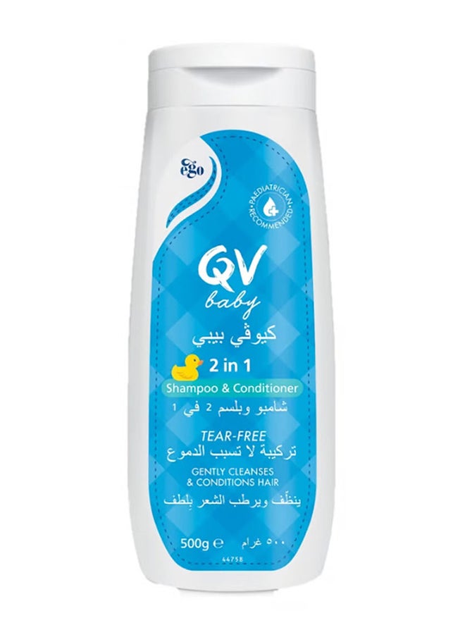 EGO QV BABY 2 IN 1 SHAMPOO & COND 500ML