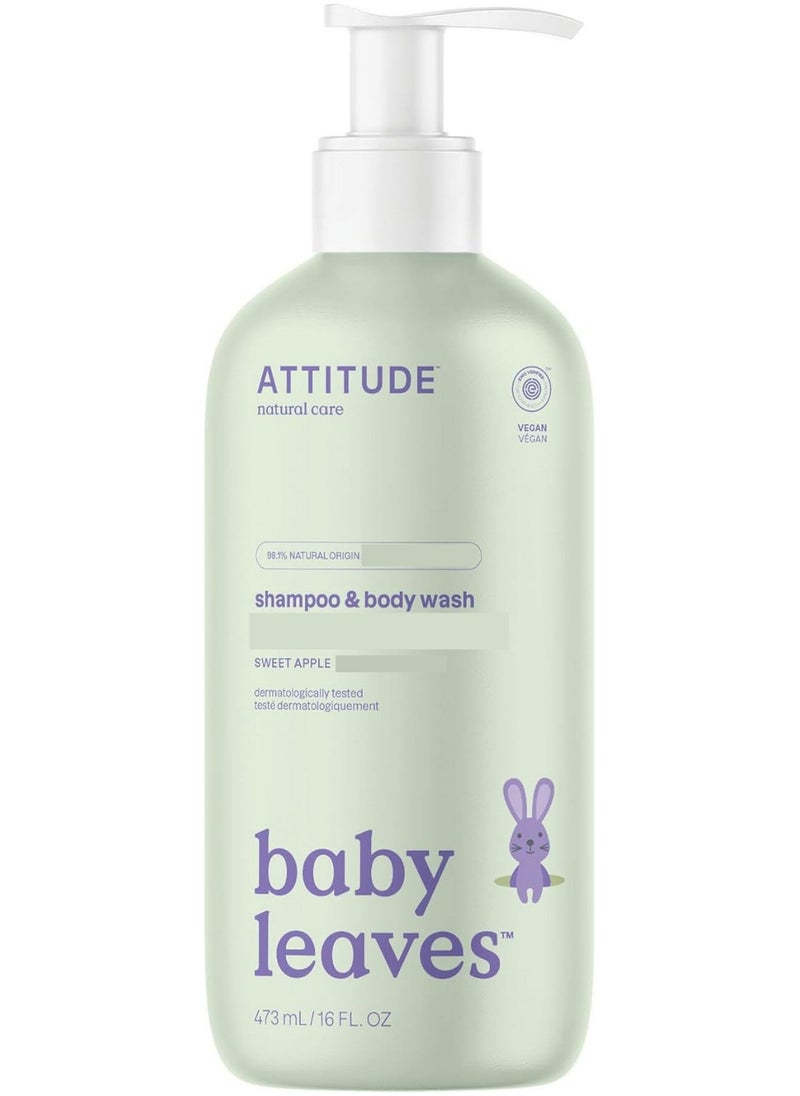 Baby Leaves Shampoo & Body Wash Sweet Apple 473ml