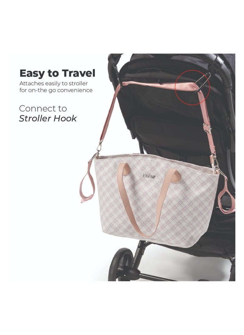 Nurtur Vogue Maternity Diaper Bag Fashion Bag Multifunction Travel Bag with insulator bottle warming pocket and changing pad - Multi Color