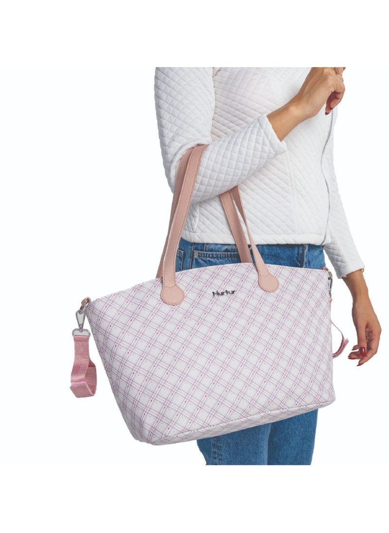 Nurtur Vogue Maternity Diaper Bag Fashion Bag Multifunction Travel Bag with insulator bottle warming pocket and changing pad - Multi Color