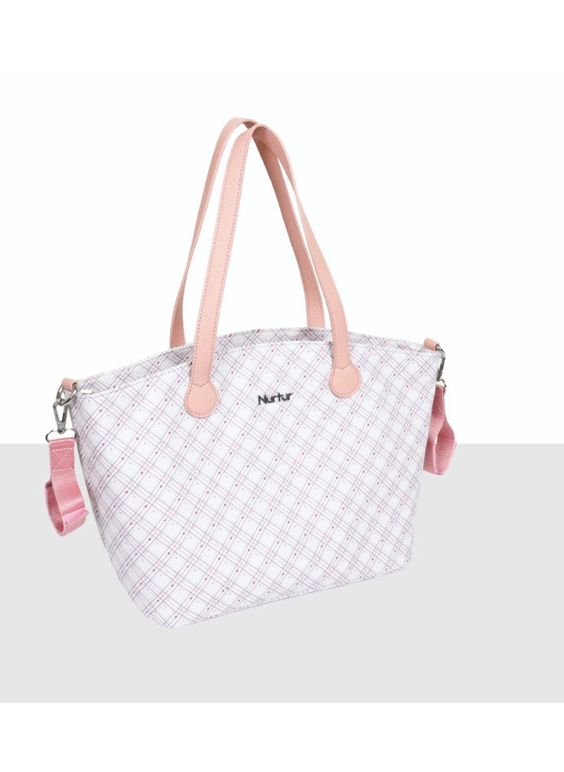 Nurtur Vogue Maternity Diaper Bag Fashion Bag Multifunction Travel Bag with insulator bottle warming pocket and changing pad - Multi Color