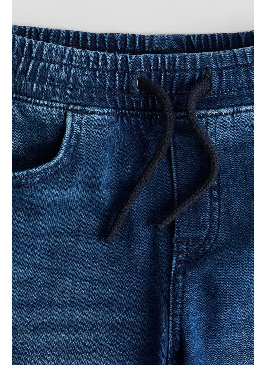 Cotton Denim Joggers
