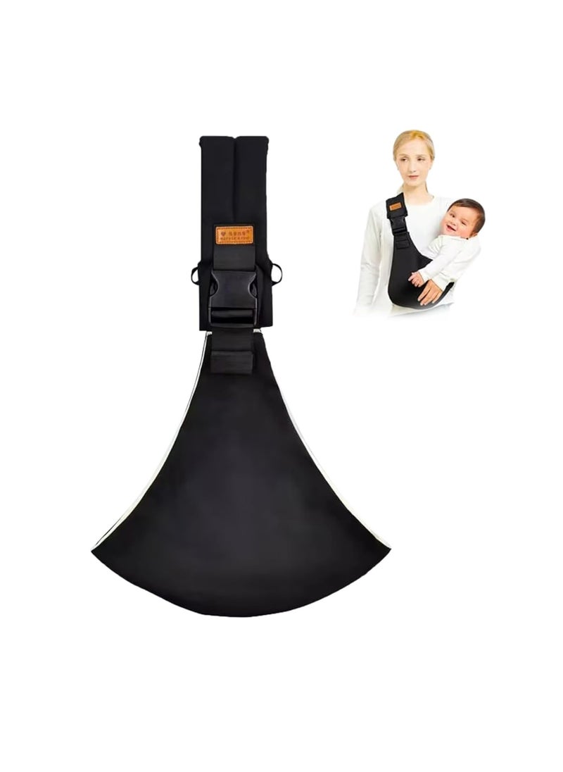 Baby Sling Carrier, Portable Lightweight Hip Seat Carrier, Non Slip Newborn Baby Carrier, Comfortable And Durable Child Shoulder Carrier For Newborn Toddlers, (1pc, Black)