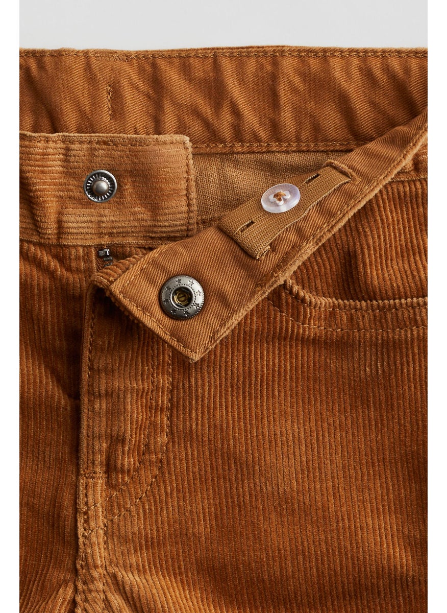 Slim Fit Corduroy Trousers