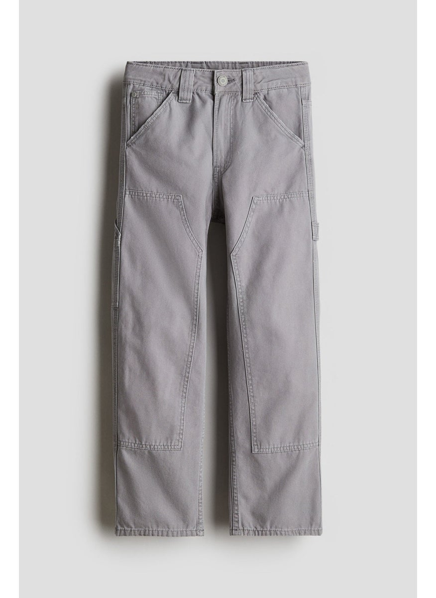 Loose-Fit Canvas Trousers