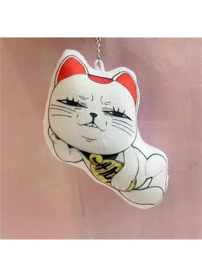 4Pcs Turbo Granny Plush Pillow Anime Stuffed Soft Figure Turbo Granny Animal Cat Cartoon Plush Keychain Pendant Collectible Gift for Fans, 8cm