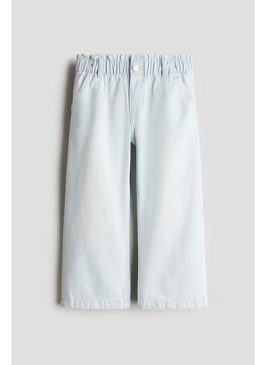 Wide Leg Paper Bag Jeans