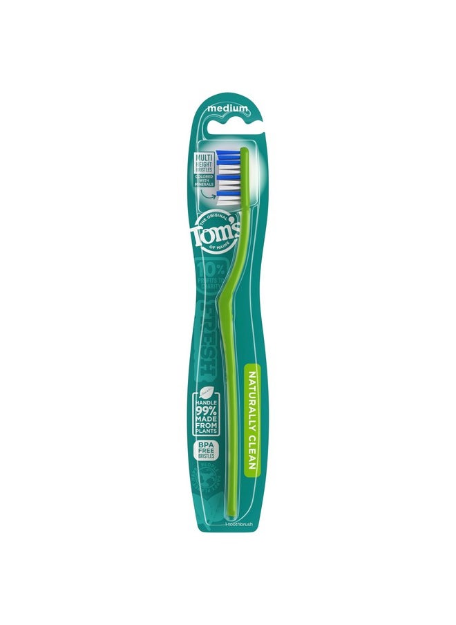 Naturally Clean Toothbrush, Medium, 6-Pack