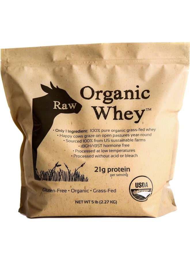 5LB - USDA Certified Organic Whey Protein Powder