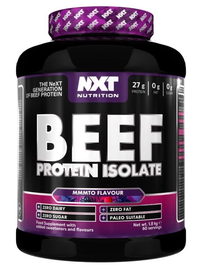 Beef Protein Isolate, MMMTO Flavour,  1.8kg, 60 Servings