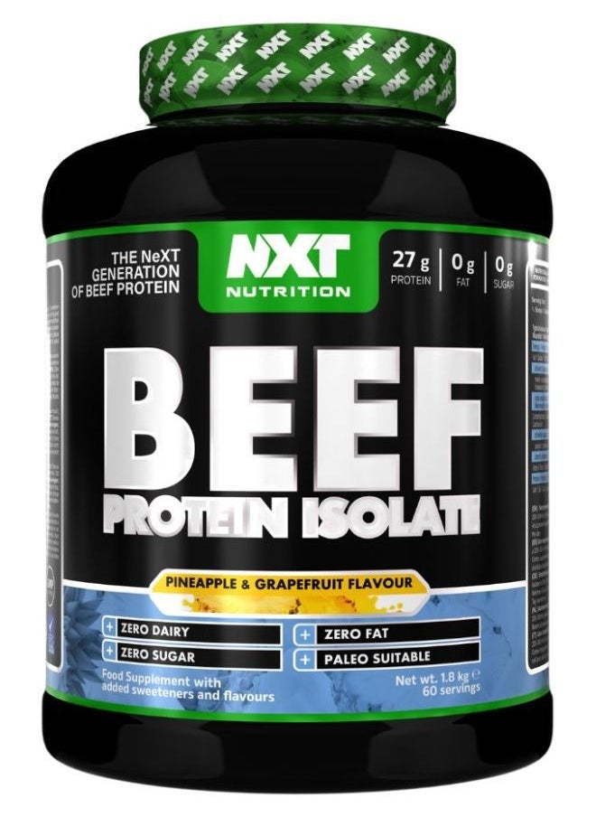 Beef Protein Isolate, Pinapple & Grapefruit Flavour,  1.8kg, 60 Servings