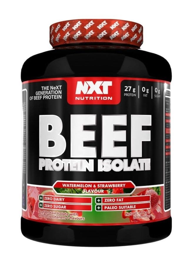 Beef Protein Isolate, Watermelon&Strawberry  Flavour,  1.8kg, 60 Servings