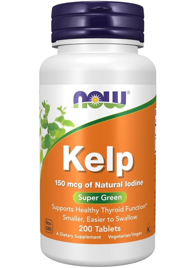 Now Kelp 150 Mcg Iodine Dietary Supplement, 200 Tablets