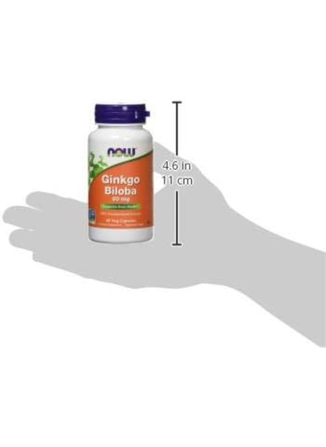 Now Foods Ginkgo Biloba 60 Mg 60 Veg Capsules