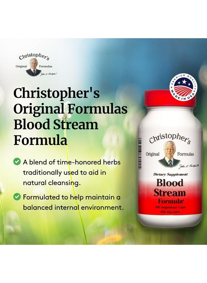 Christopher's Original Formulas Cleanse Blood Stream, 100 Capsules, Pack of 2 - Natural Detox Support