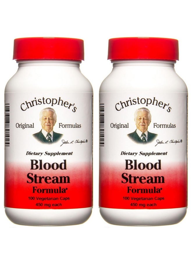 Christopher's Original Formulas Cleanse Blood Stream, 100 Capsules, Pack of 2 - Natural Detox Support