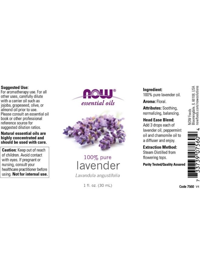 Now Solutions 100% Pure Lavender Oil, 30 ml