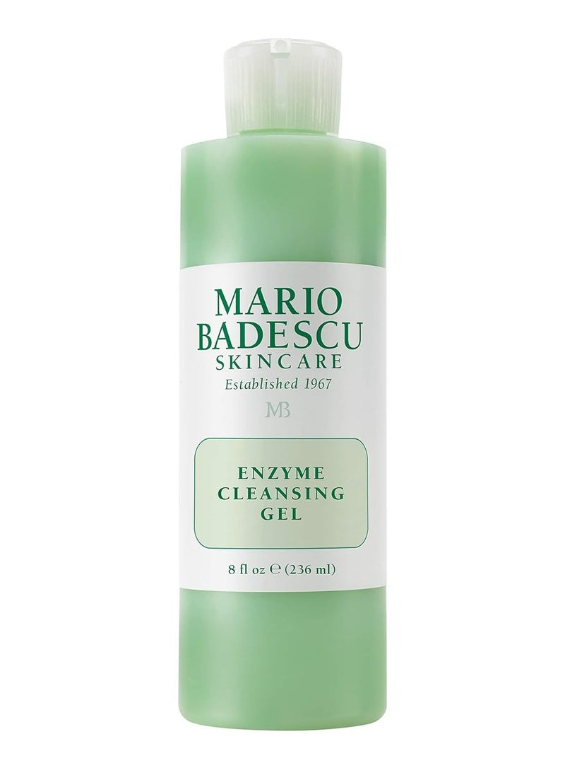 Mario Badescu Enzyme Cleansing Gel for All Skin Types, Oil-Free Face Wash with Grapefruit & Papaya Extract, Remove Excess Oil & Surface Impurities