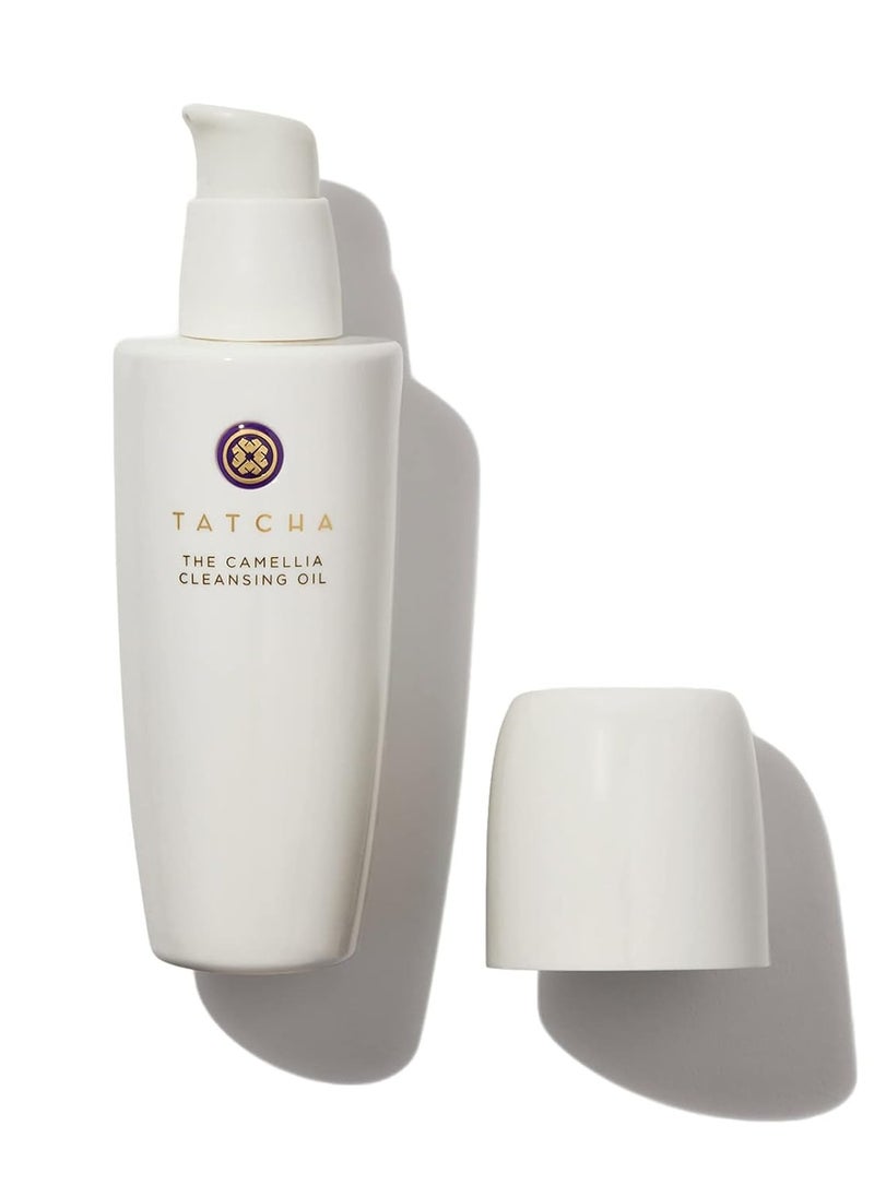 TATCHA Pure One Step Camellia Cleansing Oil | 2 in 1 Makeup Remover Oil & Face Wash | 150 ml / 5.1 oz