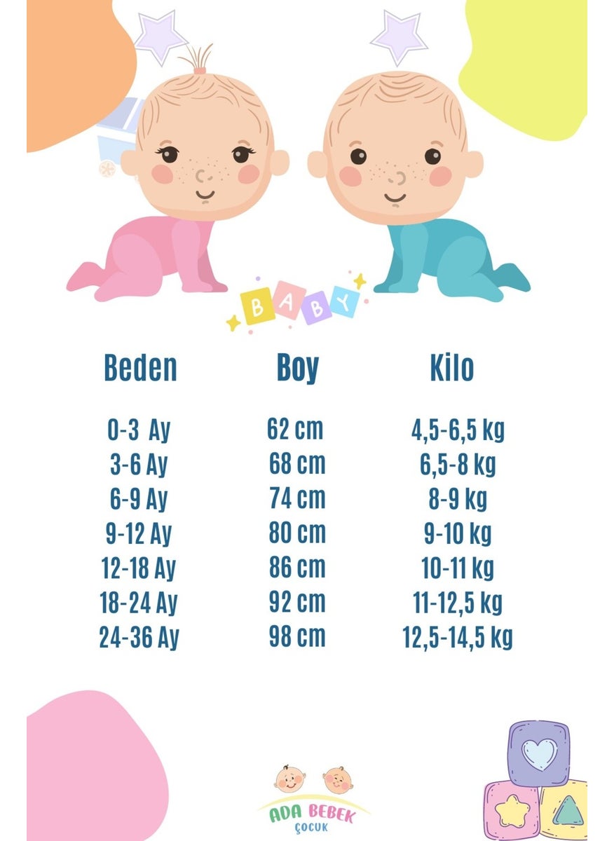 Ada Baby Kids Frilly Cherry Patterned Mickey Knee Socks Set