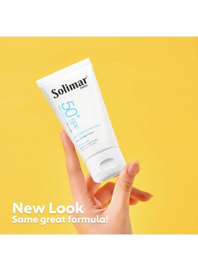 Solimar Paris Moisturising Sunscreen SPF50+ with Hyaluronic Acid