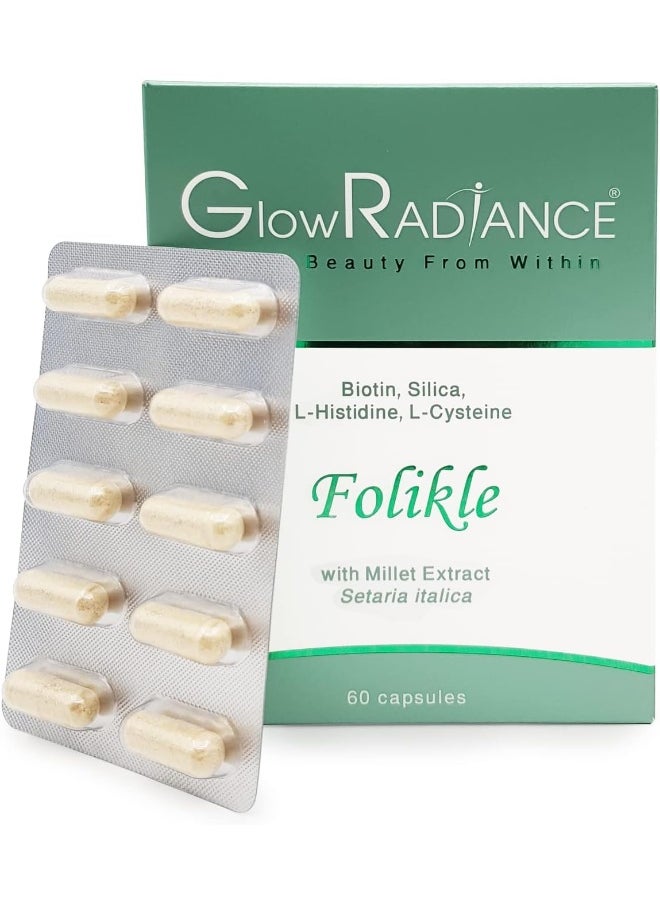 Glow Radiance Folikle For Stronger and Healthier Hair - 60 Caps