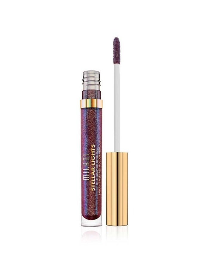 Milani Stellar Lights Holographic Lip Gloss #06: Kaleidoscopic Purple – High-Shine, Multi-Dimensional Finish | Lightweight, Non-Sticky Formula | 6ml