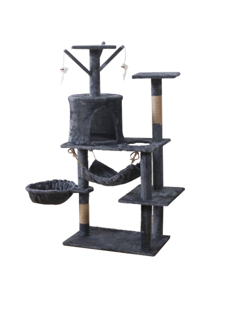 Sisal Cat Climbing Frame Large DIY Deluxe Cat Climbing Frame Cat Nest Cat Tree All-in-One Cat Stand