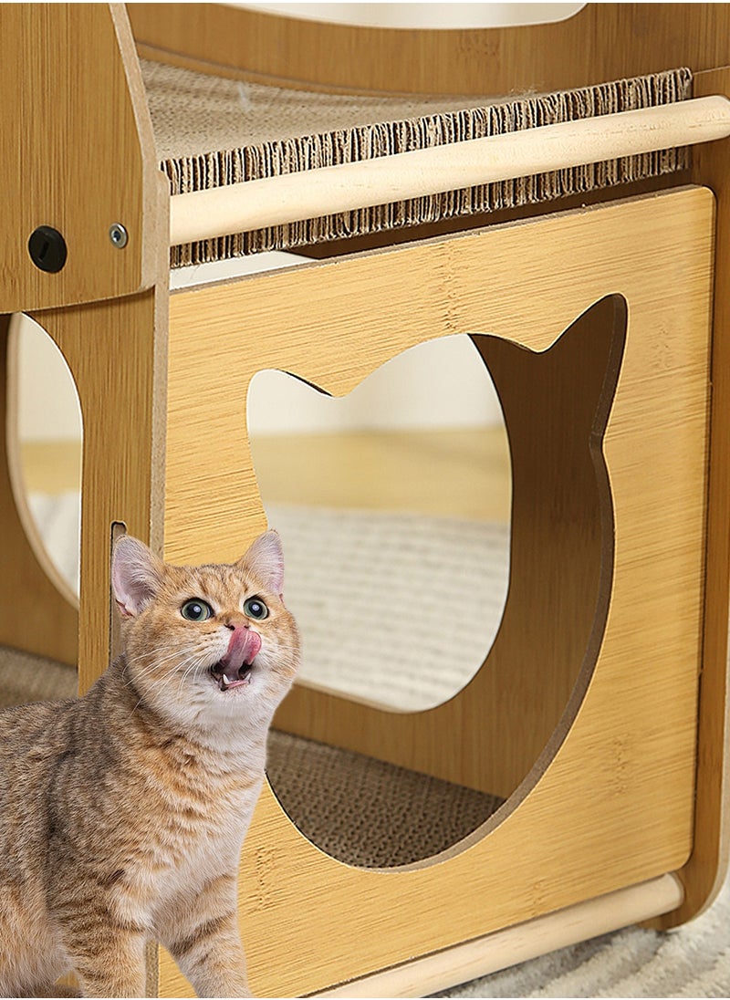 Cat Scratching Board Cat Bed Wear-Resistant and Non-shedding Summer Double-Layer Cat House Scratch-Resistant Sofa Recliner Corrugated Paper Cat Toy