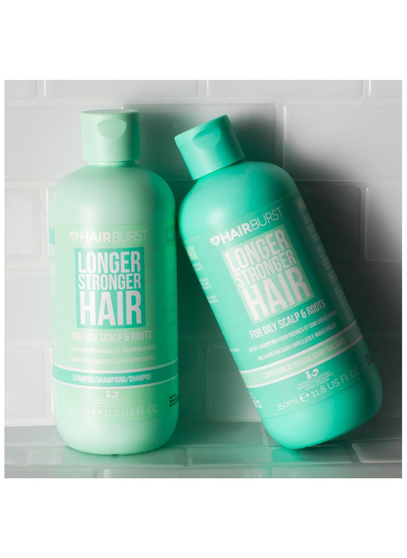 Shampoo & Conditioner Set for Oily Hair — Deep Cleansing, Purifying & Hydrating with Tropical Aroma - Promotes Growth, Reduces Hair Loss-Free of SLS, Silicones & Parabens - Made in UK