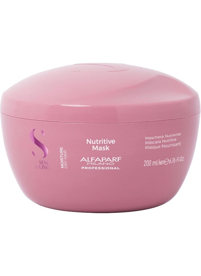 Alfaparf Milano Semi Di Lino Moisture Nutritive Mask, 6.76 Fl Oz