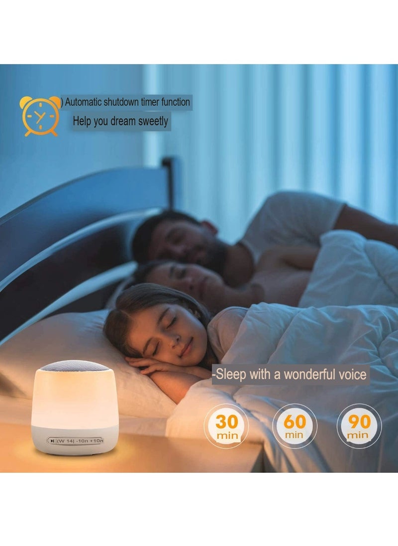 White Noise Sleep Aid Device, Baby Sleep Aid Night Light, Portable White Noise Sound Machine. Sturdy And Durable Colorful Baby Soother For Newborn Toddlers Babies, (1pc, White)