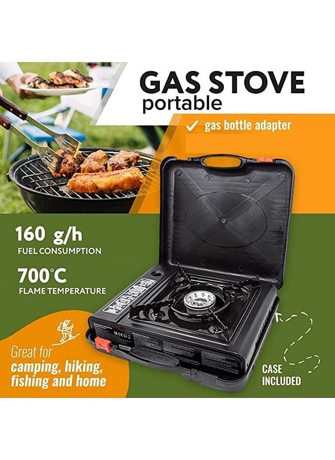 Gas Heating Stove for Camping and Picnic – BBQ Burner, Cooking Oven, Roasting Plate – Portable and Compact, Ideal for Outdoor Cooking – Random Color Selection