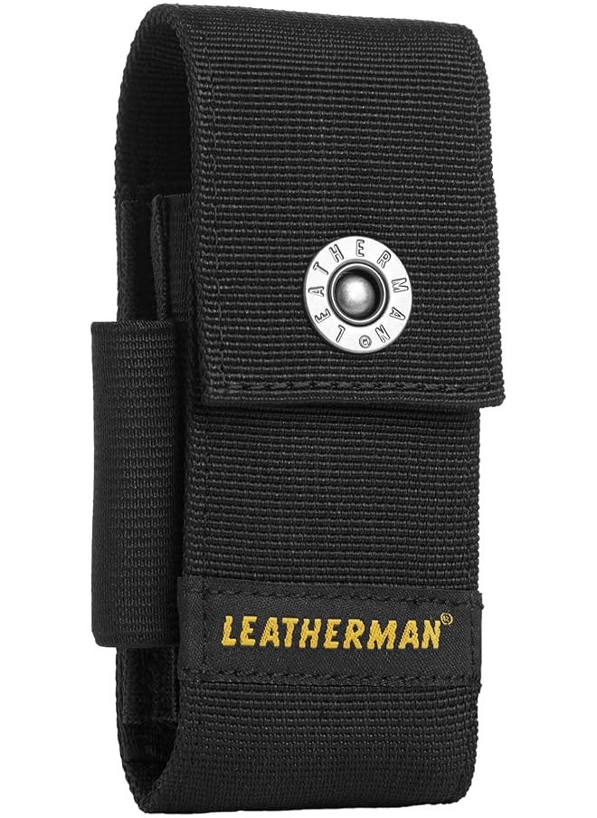 LEATHERMAN, Premium Nylon Snap Sheath with Pockets Fits 4 Multitools, Black,Medium,934932