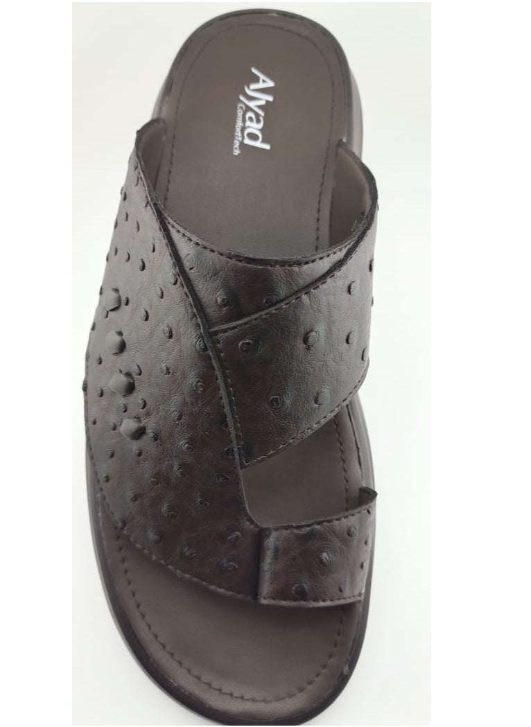 Men's Arabic Sandals – Handmade , Slippers for men, Ostrich-Textured, Comfortable & Stylish