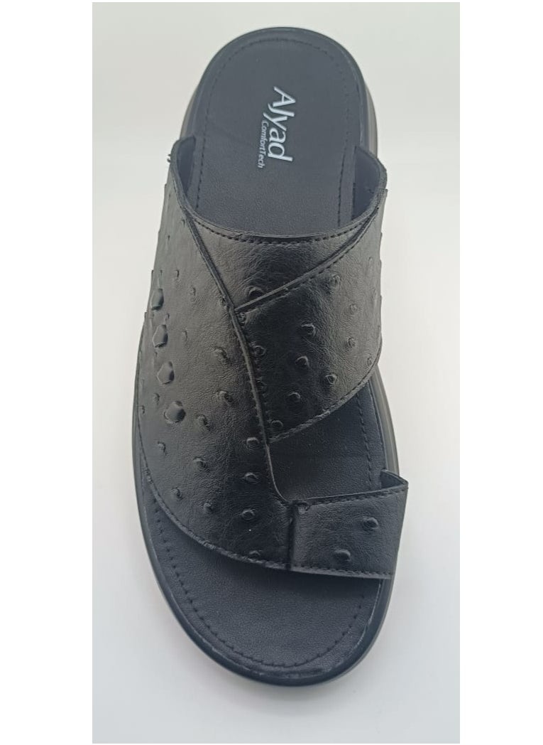 Men's Arabic Sandals – Handmade , Slippers for men, Ostrich-Textured, Comfortable & Stylish