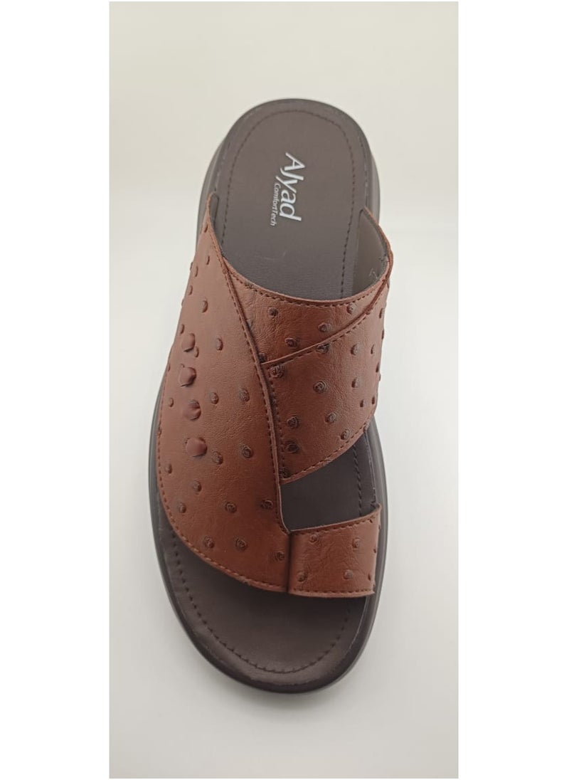 Men's Arabic Sandals – Handmade , Slippers for men, Ostrich-Textured, Comfortable & Stylish