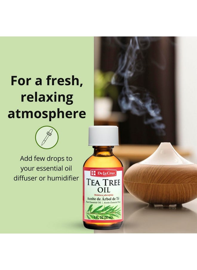 Tea Tree Oil - 100% Pure Tea Tree Essential Oil - Steam Distilled Tea Tree Oil For Aromatherapy - 1 Fl Oz (30 Ml)