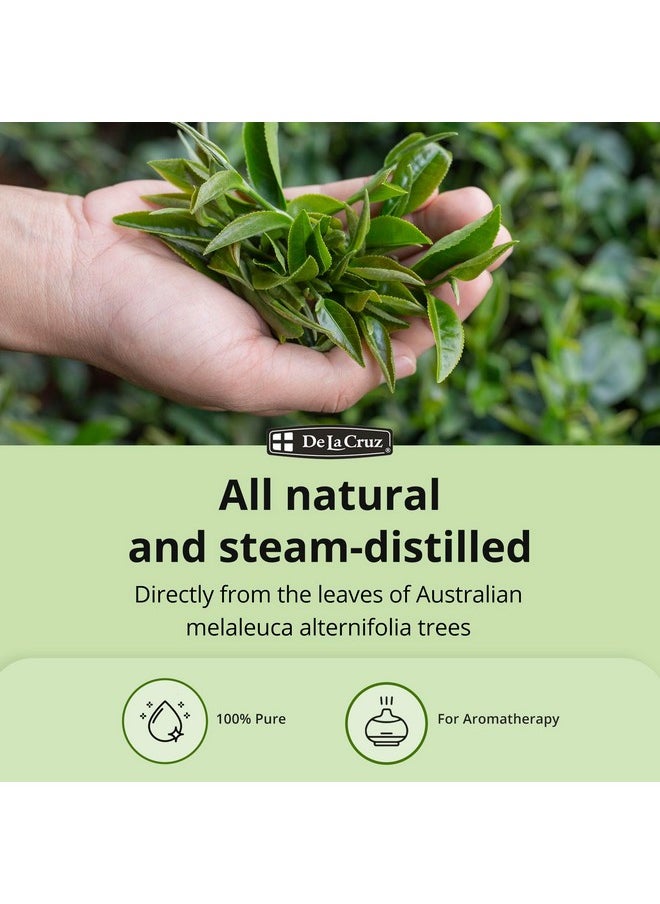 Tea Tree Oil - 100% Pure Tea Tree Essential Oil - Steam Distilled Tea Tree Oil For Aromatherapy - 1 Fl Oz (30 Ml)