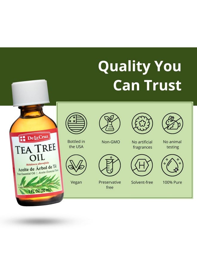 Tea Tree Oil - 100% Pure Tea Tree Essential Oil - Steam Distilled Tea Tree Oil For Aromatherapy - 1 Fl Oz (30 Ml)